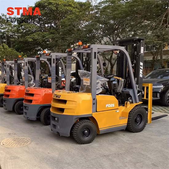 Venta de fábrica, máquina elevadora de horquilla, carretilla elevadora logística de 2,5 toneladas, 3 toneladas y 4 toneladas con piezas de repuesto de regalo gratis